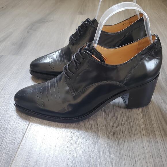 The Office of Angela Scott Shoes Miss Button Deltoy Women 40 Oxford Heels Witch - Picture 4 of 16